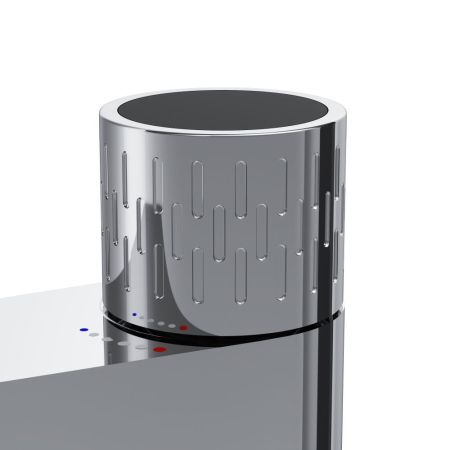 F90A02400 Gem Смеситель для умывальника с индикацией температуры, хром, шт.