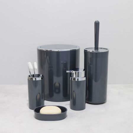 Мыльница FIXSEN ROUND GRAY FX-453-4, серый, артикул FX-453-4