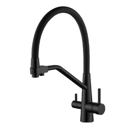 Смеситель для кухни с подключением фильтра Splenka S71.62.06, черный, артикул S71.62.06