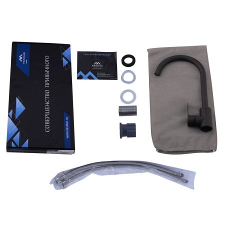 Смеситель для кухни FASHUN A54001N-37, чёрный