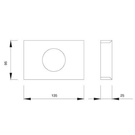 Bongio Brasil & Hotelerie Диспенсер для пакетов, 135x95 мм, цвет хром, артикул 04106CR00