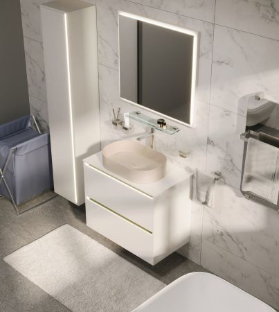 Тумба под раковину Allen Brau Activity 90 1.34013.WM белый матовый/олива браш, артикул 1.34013.WM