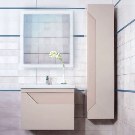 Комплект мебели для ванной Бриклаер БРАЙТОН 60B, бежевый, артикул БРАЙТОН 60B