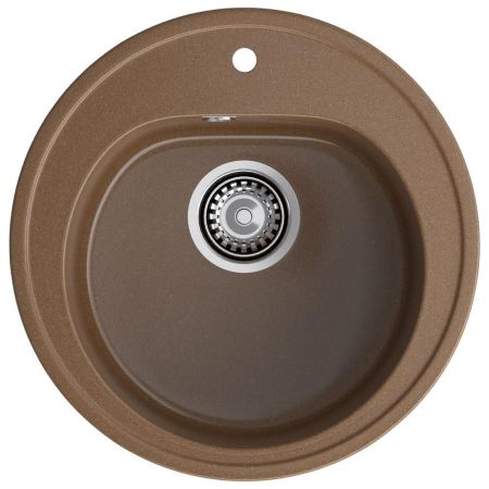 Кухонная мойка GranFest RONDO 510, терракот, артикул R-510 терракот