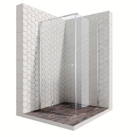 Душевой уголок Ambassador Diamond 12011103L-ST5, квадратный, линейный трап, 100х100, артикул 12011103L-ST5