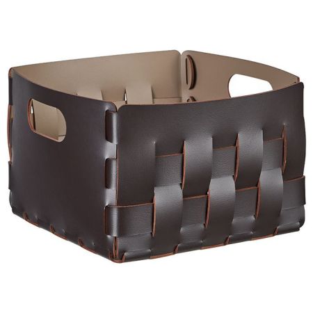 ADJ Корзинка Bottega, 25x25xH20 см., цвет: шоколад/капучино, артикул 1044.06/04