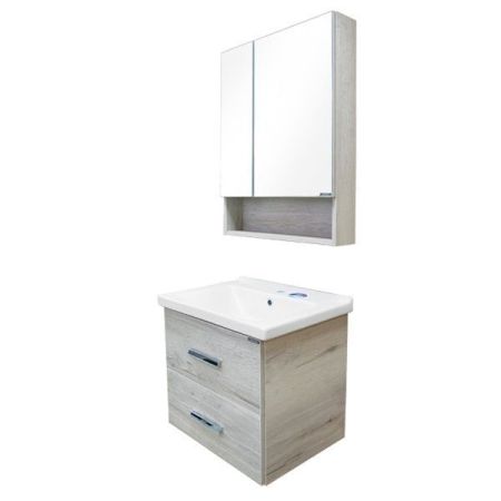 Зеркальный шкаф Comforty Парма 60 4143488 Дуб дымчатый, артикул 4143488