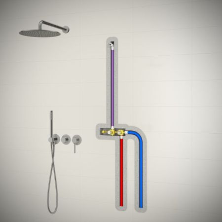 Душевая система встроенная Timo Saona никель (SX-2349/13SM), артикул SX-2349/13SM