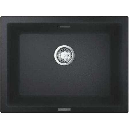 Мойка GROHE K700U с одной чашей, 610 x 460 мм, черный гранит (31655AP0) Мойка GROHE K700U с одной чашей, 610 x 460 мм, черный гранит (31655AP0)