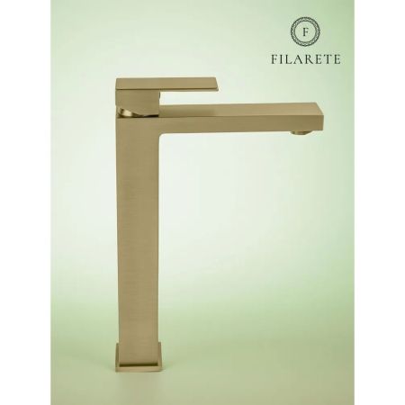 Смеситель для раковины высокий FILARETE Fing FL6040MG, матовое золото