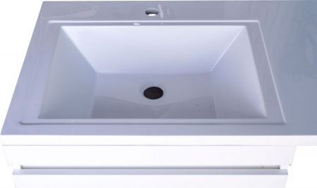 Тумба напольная "Даллас 120" (3 ящ.) Люкс белая, PLUS, артикул СС-00002272