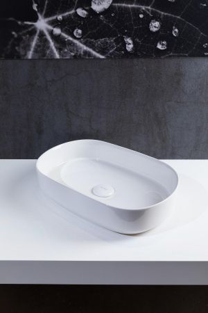 Раковина накладная Allen Brau Fantasy 55 4.11022.20 белый глянец, артикул 4.11022.20