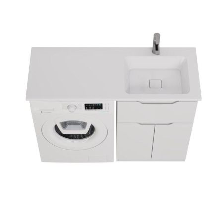 Тумба с раковиной напольная Dreja Vega 60 см, белый, артикул 99-0450-com