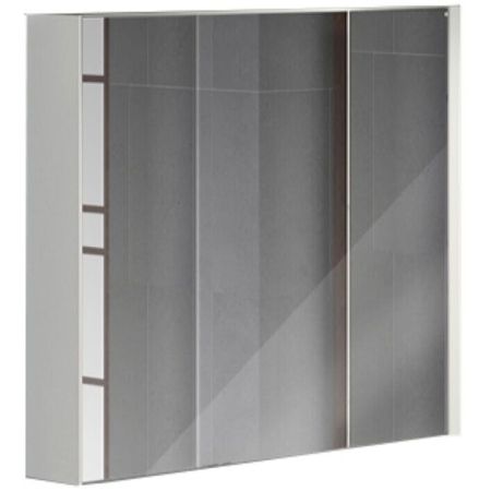 Зеркальный шкаф Comforty Женева 90 4137132 Дуб белый, артикул 4137132