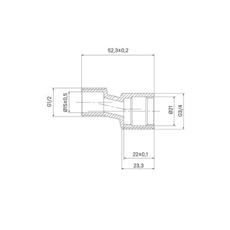 Эксцентрик IDDIS для смесителя уплотнитель в комплекте 52 мм латунь 2 шт (982BR052SM), артикул 982BR052SM