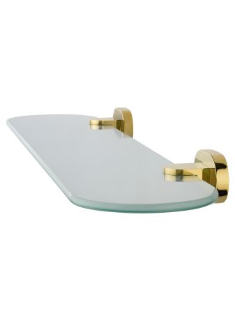 Стеклянная полка для ванной WONZON & WOGHAND FIRST, Глянцевое золото (WW-8427-LG), артикул WW-8427-LG