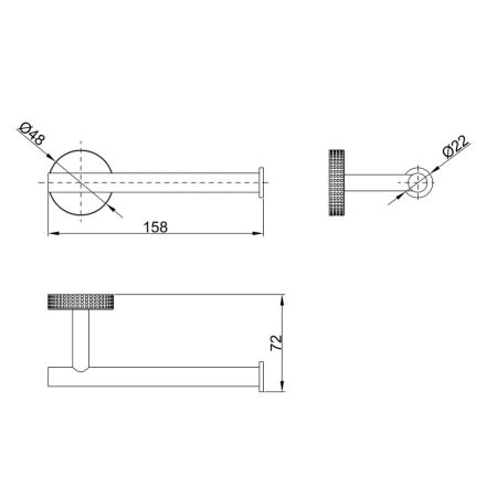 Держатель для туалетной бумаги Lemark BELUGA, сталь, брашированное светлое золото (LMA-8023S-BRLG), артикул LMA-8023S-BRLG