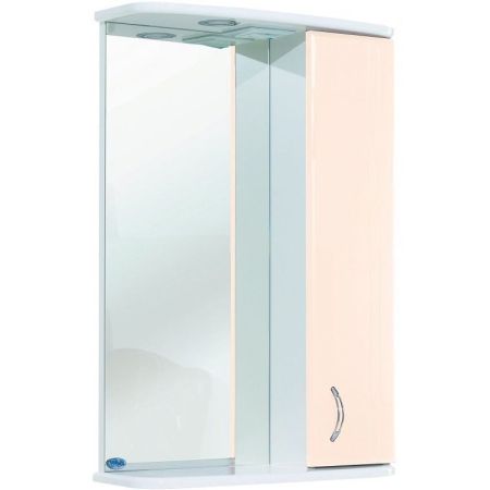 Зеркало со шкафом Bellezza Астра 60 4614909001073 с подсветкой R Бежевое, артикул 4614909001073