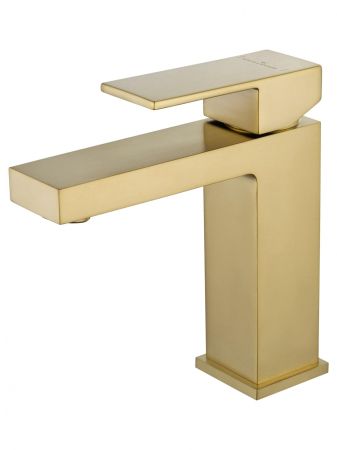 Смеситель для раковины WONZON & WOGHAND CUBE, Брашированное золото (WW-88139016-BG), артикул WW-88139016-BG