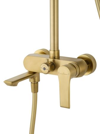 Душевая система WONZON & WOGHAND BRILLIANT, Брашированное золото (WW-88047079-BG), артикул WW-88047079-BG