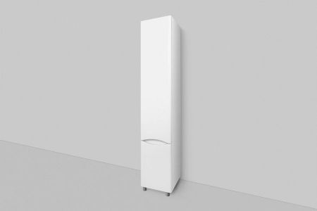 M80CSL0356WG Like, шкаф-колонна, напольный, левый, 35 см, двери, белый, глянец, шт, артикул M80CSL0356WG