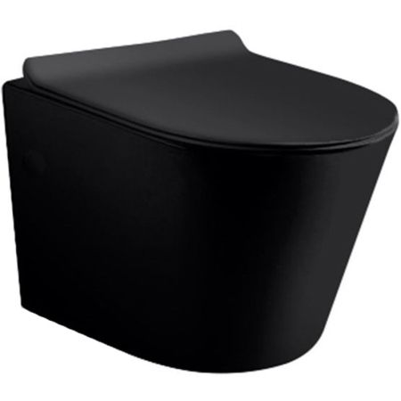Унитаз Vincea Piatti VT1-11MB подвесной Черный матовый с сиденьем Микролифт