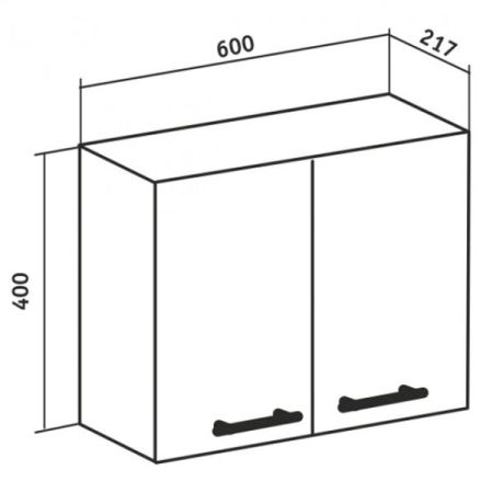 Подвесной шкаф Runo Рондо 60х40 4620750024864 Белый