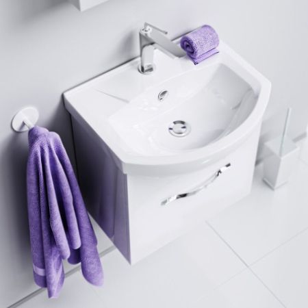 Тумба под раковину Aqwella Аллегро 65 Agr.01.06/1 подвесная Белая