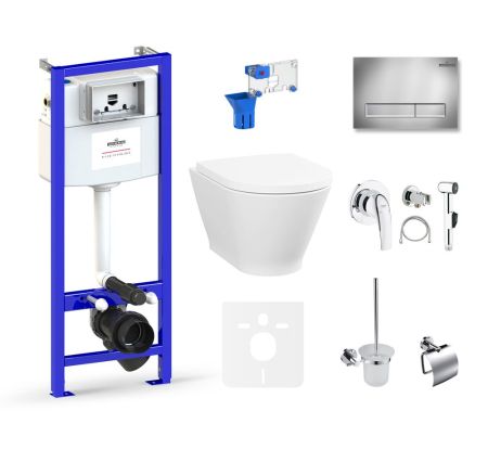 Комплект 10 в 1 Lavinia Boho Elegant Rimless 75110827, премиум с пластиковой клавишей, артикул 75110827