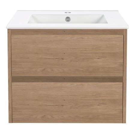 База под раковину Gio 600 подвесная, 2 выкатных ящика soft-close, N.Oak, артикул VMC-2G600NO