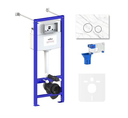 Комплект 5 в 1 инсталляции для подвесного унитаза Lavinia Boho Relfix 77020070, артикул 77020070