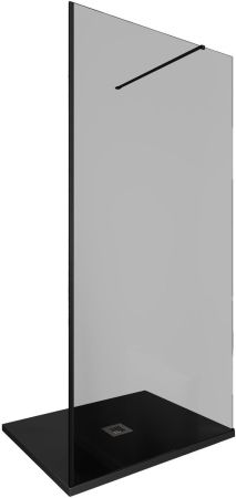 Душевая перегородка Allen Brau Infinity 1 100 3.21016.BBA.T черный браш, артикул 3.21016.BBA.T