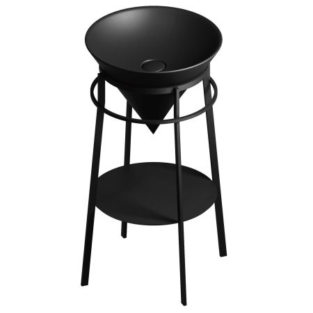 Круглая полка CONO встраиваемая 43,1, черная матовая, артикул CO4.43\BLK.M