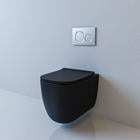 Унитаз-подвесной ESBANO GARANT черный матовый, артикул ESUPGARABM
