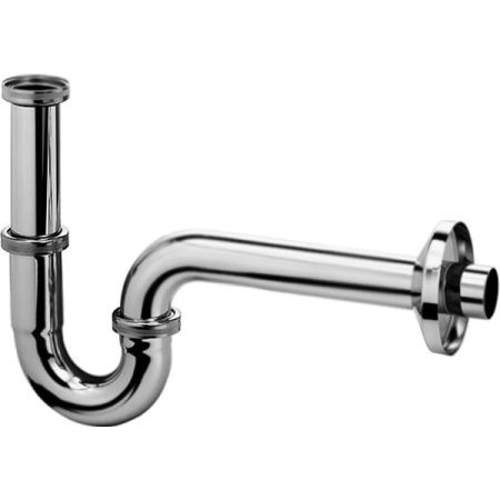 Сифон, Kludi, трубный, 1 1/4" х 32, регулируемая погружная труба, до 120 мм, отводная дуга 220 мм, с отражателем, цвет-хром Сифон, Kludi, трубный, 1 1/4" х 32, регулируемая погружная труба, до 120 мм, отводная дуга 220 мм, с отражателем, цвет-хром