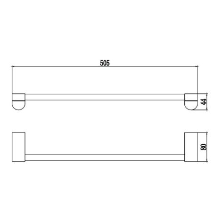Полотенцедержатель Savol S-507324, хром, артикул S-507324