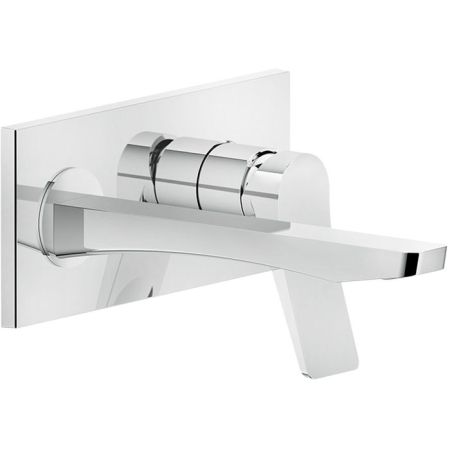 GESSI Rilievo Встраиваемый смеситель для раковины с изливом 215мм (внешние части), цвет: хром