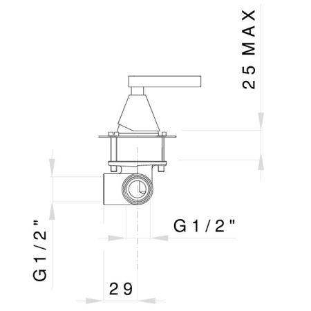 Nicolazzi Flag Удаленное управление, цвет хром, артикул C4824CR91