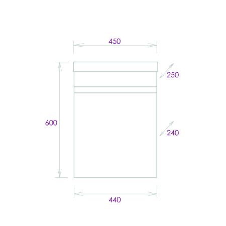Тумба Onika Милтон 45 подвесная, серая/дуб сонома (ум.Фостер 45)