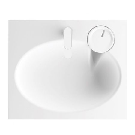 Раковина PAA Claro Mini 60x50 Iclami на стиральную машину Белая