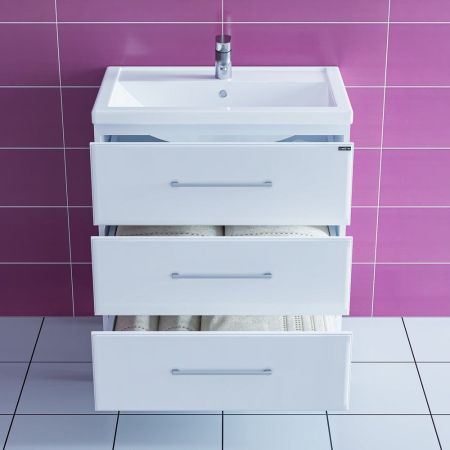 Тумба для умыв. "Омега-70" 3 ящ. напол. (Ум. Фостер 70), артикул 207039