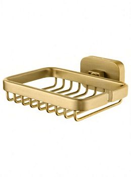 Мыльница с держателем WONZON & WOGHAND GRAFFITY, Брашированное золото (WW-9324-BG)