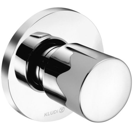Вентиль, Kludi, Balance, тип вентиля-переключающий, тип установки-настенный встраиваемый, внутренняя часть-необходимо заказать, в комплекте-рукоятка, втулка, отражатель, цвет-хром, артикул 528150575