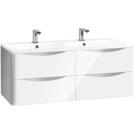 Тумба под раковину Vincea Roberta VMC-1R120LW подвесная L.White, артикул VMC-1R120LW