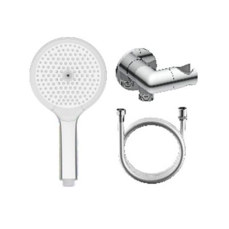 Лейка для душа с держателем (с подключением шланга) и шлангом Raglo R476.42, хром