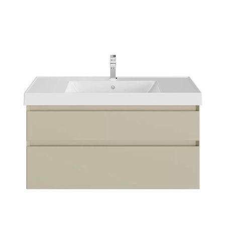 Тумба CUBO подвесная с ящиками 100, лимо матовая, артикул CUB.100.2\LIM