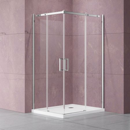 Душевые уголки Vincea Душевой уголок Dice VSS-4D900CL, 900*900, хром, стекло прозрачное,, артикул VSS-4D900CL