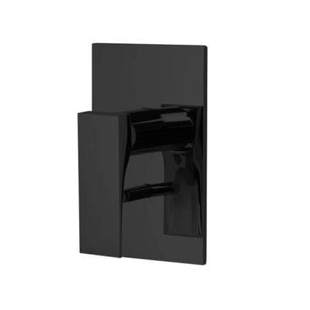 Смеситель для душа, Fima Carlo Frattini, Zeta, тип открывания воды-однорычажный, монтаж-настенный встраиваемый, отверстия для монтажа-1, внутренняя часть-необходимо заказать, цвет-черный матовый, с переключателем на 2 источника, артикул F3969X2NS