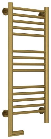 Полотенцесушитель электрический "БОГЕМА 2.0" прямая 800х300 / МЭМ левый (Состаренная ЛАТУНЬ), артикул 051-5204-8030