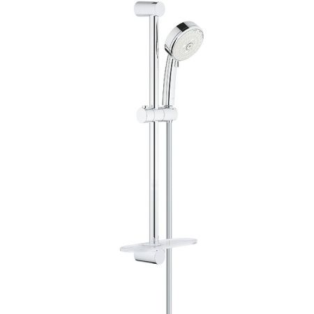 Душевой гарнитур GROHE New Tempesta Cosmopolitan 100 III, с полочкой, 600 мм, 9,5 л/мин, хром (27576002) Душевой гарнитур GROHE New Tempesta Cosmopolitan 100 III, с полочкой, 600 мм, 9,5 л/мин, хром (27576002)